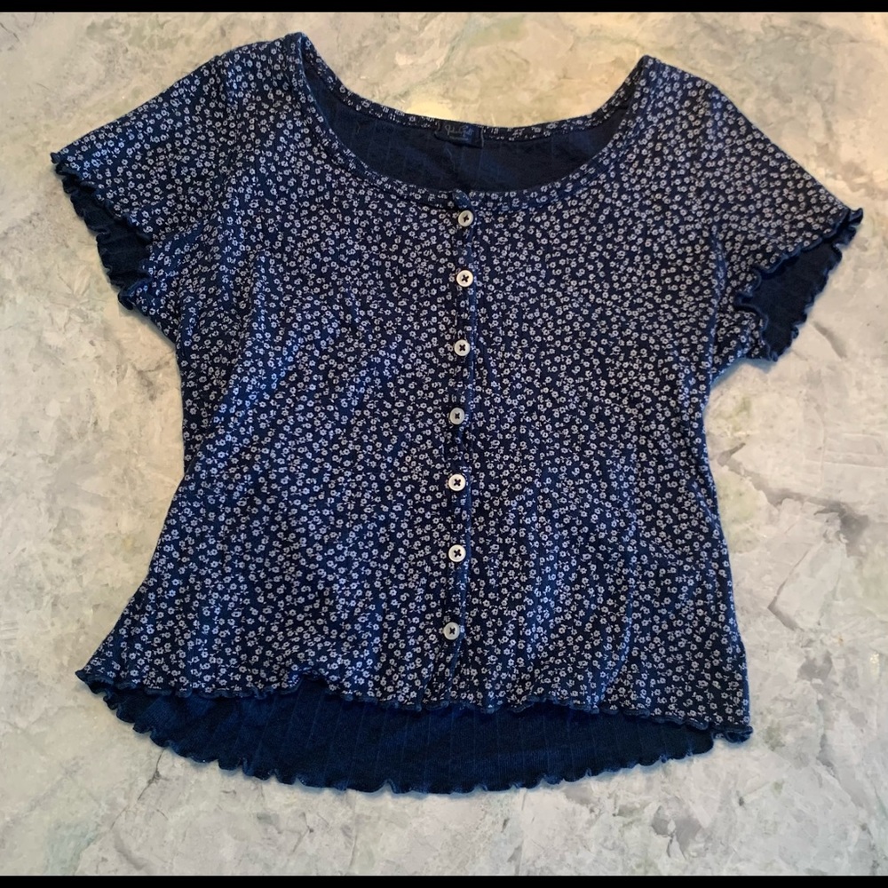 Brandy Melville button down t shirt, one size